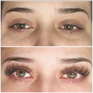 anime lash before and after